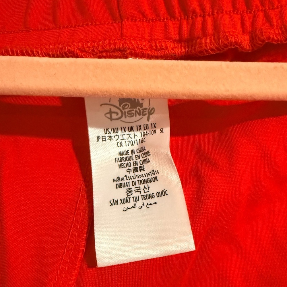 Disney Women's Vibrant Red Joggers - Picture 2 of 5